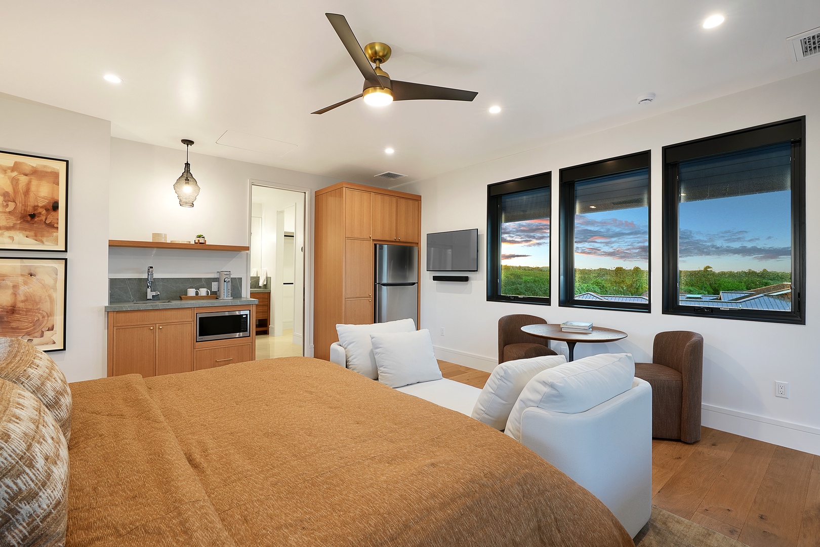 Koloa Vacation Rentals, Hale O Ka Nene - Wake up to natural light and lush views in this inviting guest suite with a king bed, plenty of room to recharge.