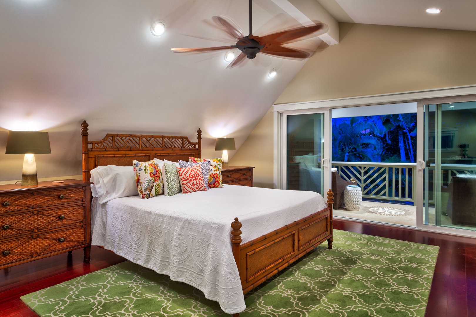 Kailua Vacation Rentals, Maluhia - Upstairs, the primary bedroom comprises an entire half of the villa.