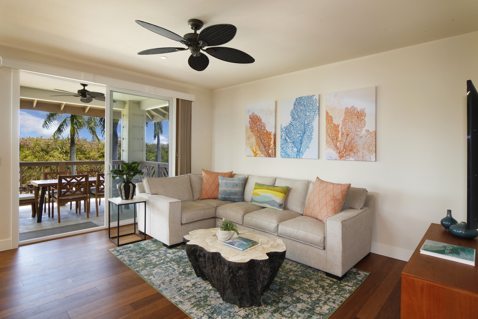 Koloa Vacation Rentals, Pili Mai 4C - Living room