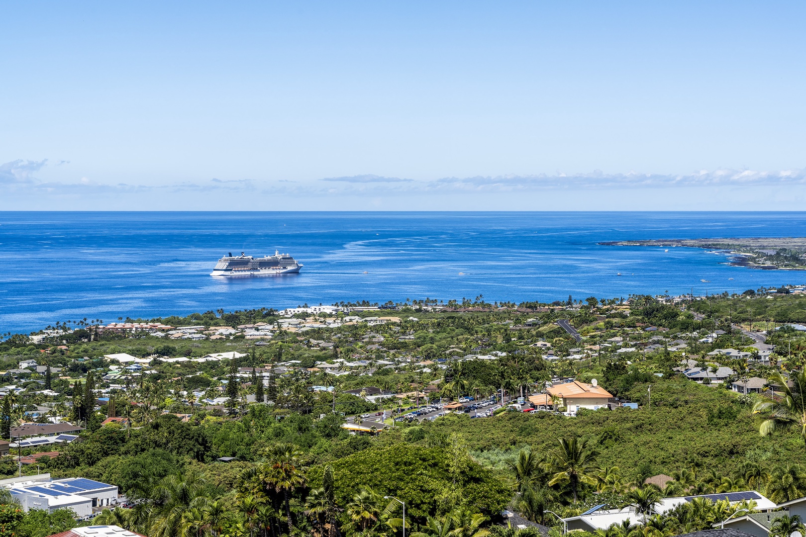 Kailua Kona Vacation Rentals, Ho'o Maluhia - Panoramic views from the upstairs Lanai!