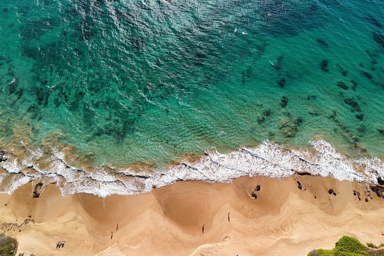 Kihei Vacation Rentals, Haleakala Shores A206 - Beach days start with a towel on open sand and turquoise water right at its edge.