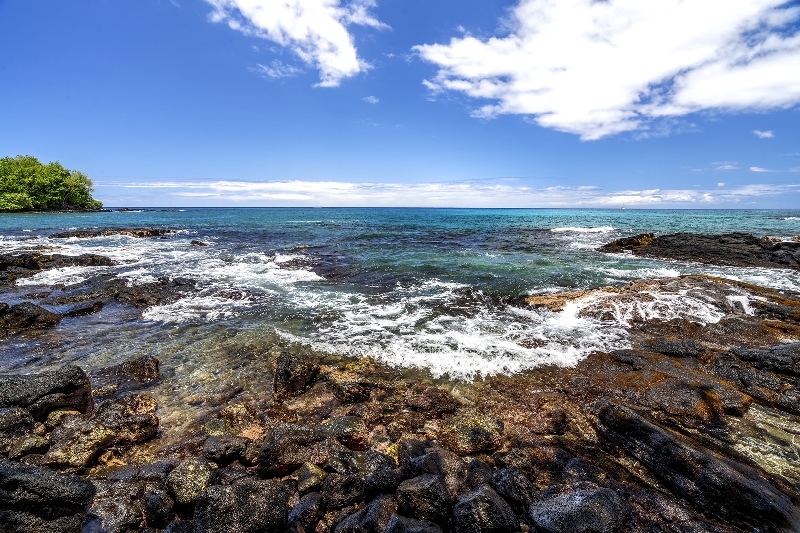 Kailua Kona Vacation Rentals, Lymans Bay Hale - Lymans beach at low tide