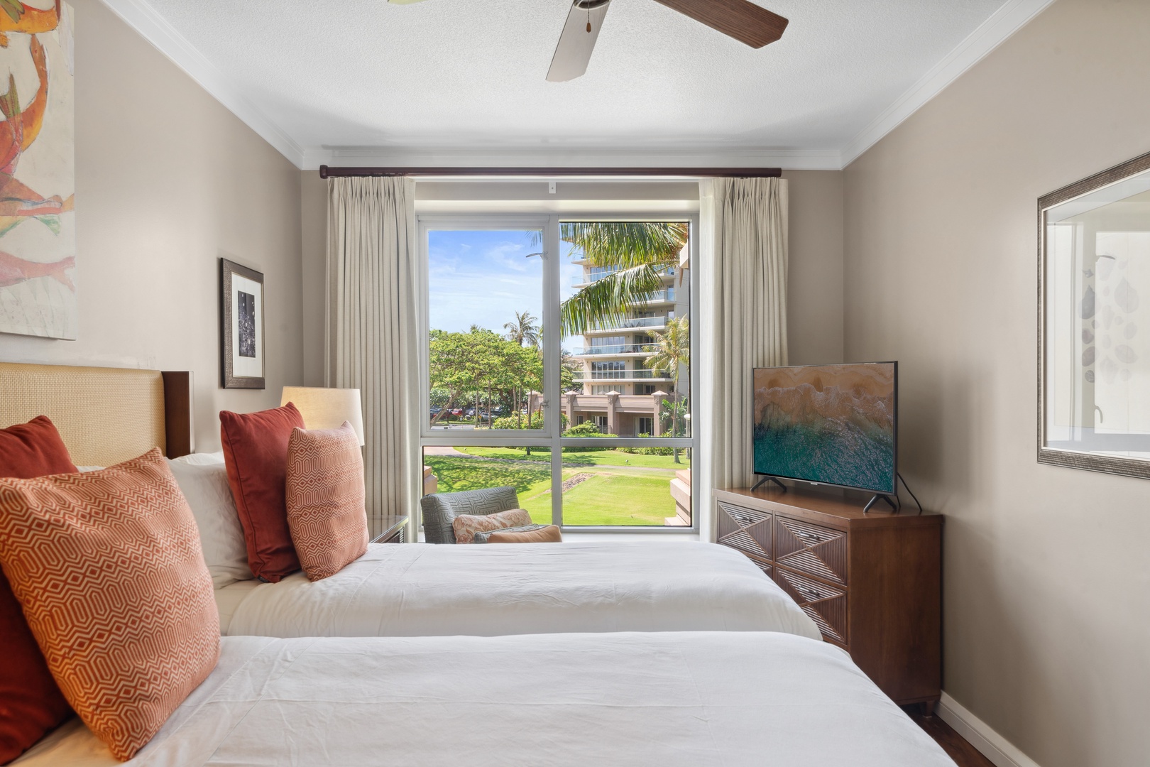 Lahaina Vacation Rentals, Honua Kai Konea 204 - Floor-to-ceiling windows in Honua Kai Konea 204’s guest suite invite island light and resort views inside.