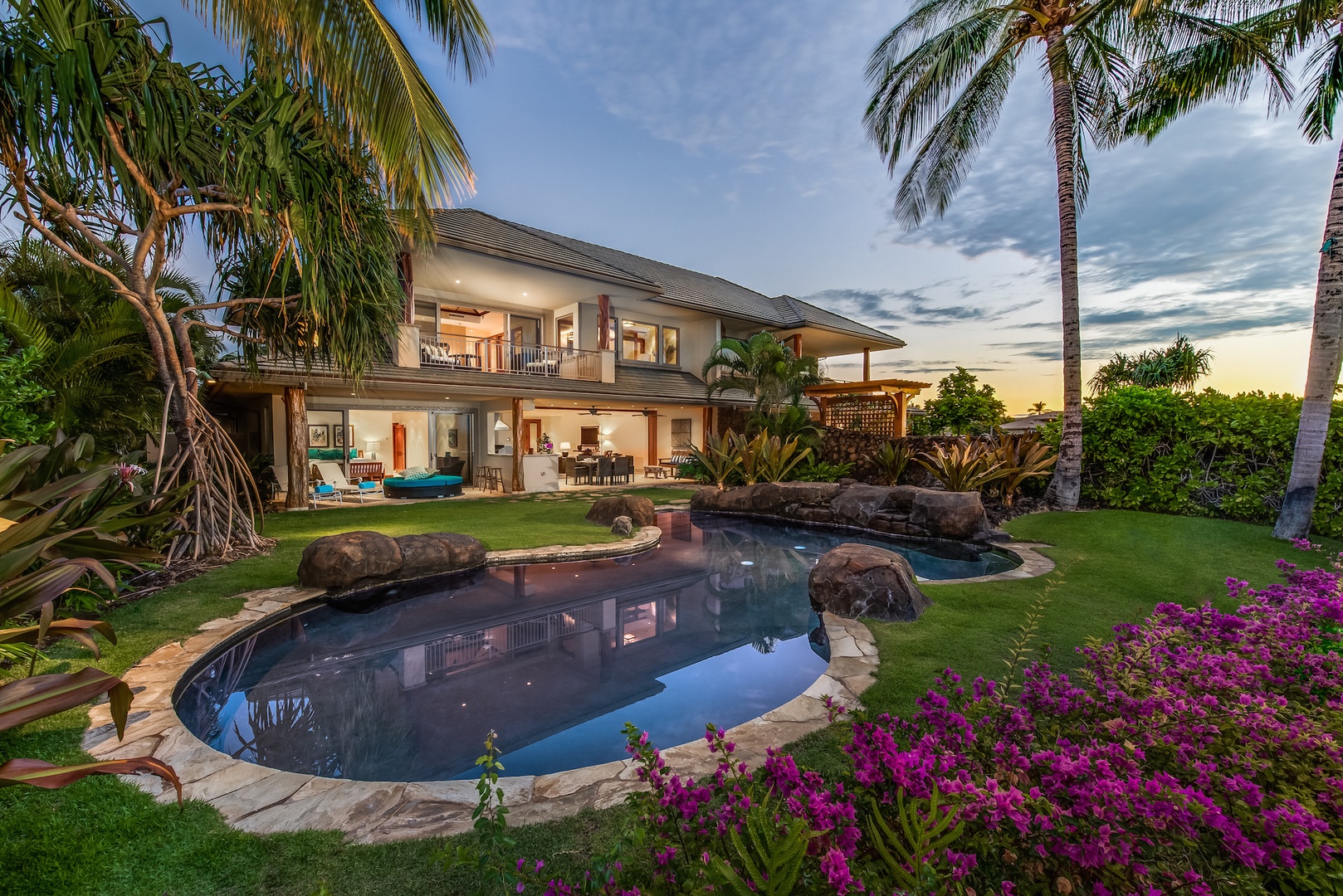 Kamuela Vacation Rentals, 3BD OneOcean (1C) at Mauna Lani Resort - Your Lush & Private Tropical Oasis Awaits!