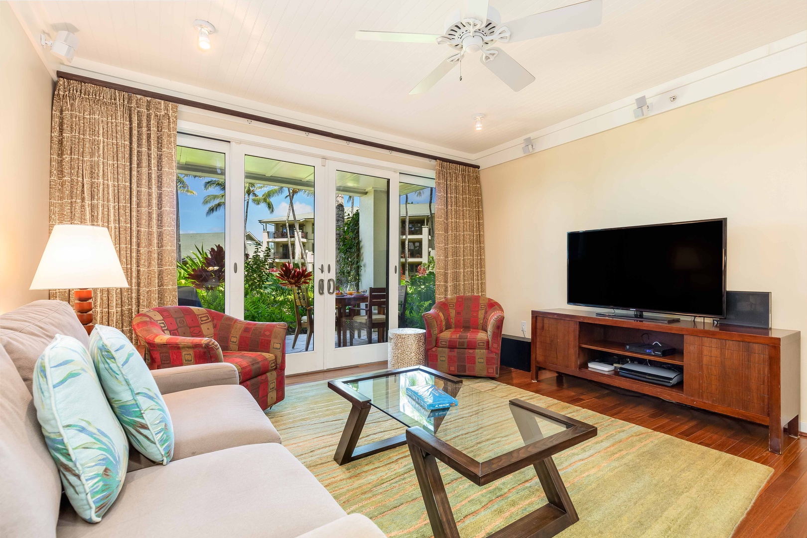 Kahuku Vacation Rentals, Turtle Bay Villas 108 - French doors