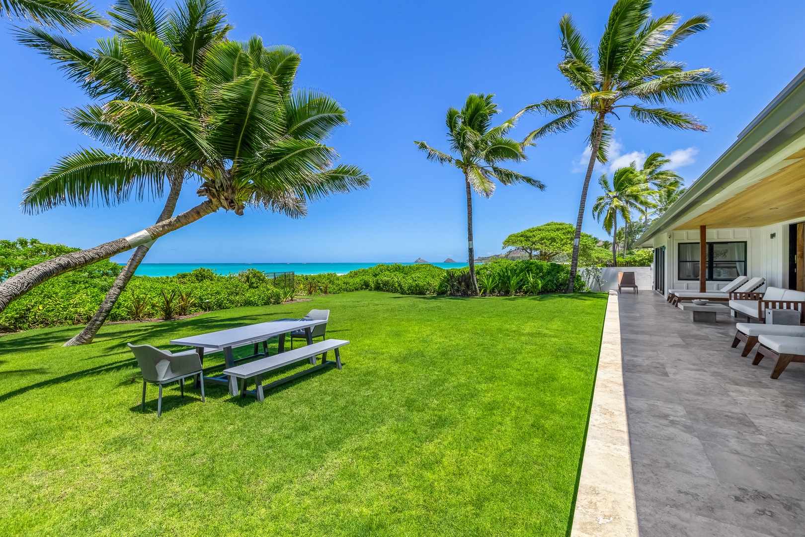 Kailua Vacation Rentals, Kailua Beach Villa - Back yard views