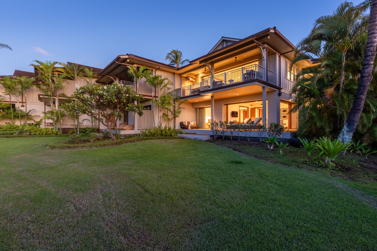 Kailua Kona Vacation Rentals, 3BD Ka'Ulu Villa (109A) at Hualalai Resort - Exquisite Ka’ulu Villa during twilight