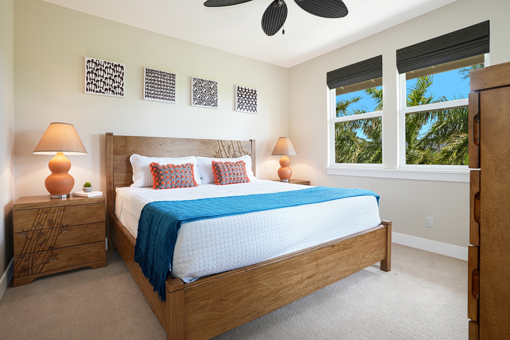 Koloa Vacation Rentals, Pili Mai 15G - The living room, primary bedroom, and second king bedroom come equipped with large flat-screen smart televisions. High-speed internet