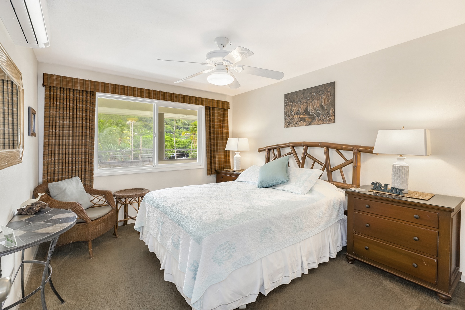 Haleiwa Vacation Rentals, Hale Kimo - Guest bedroom four with a queen bed.