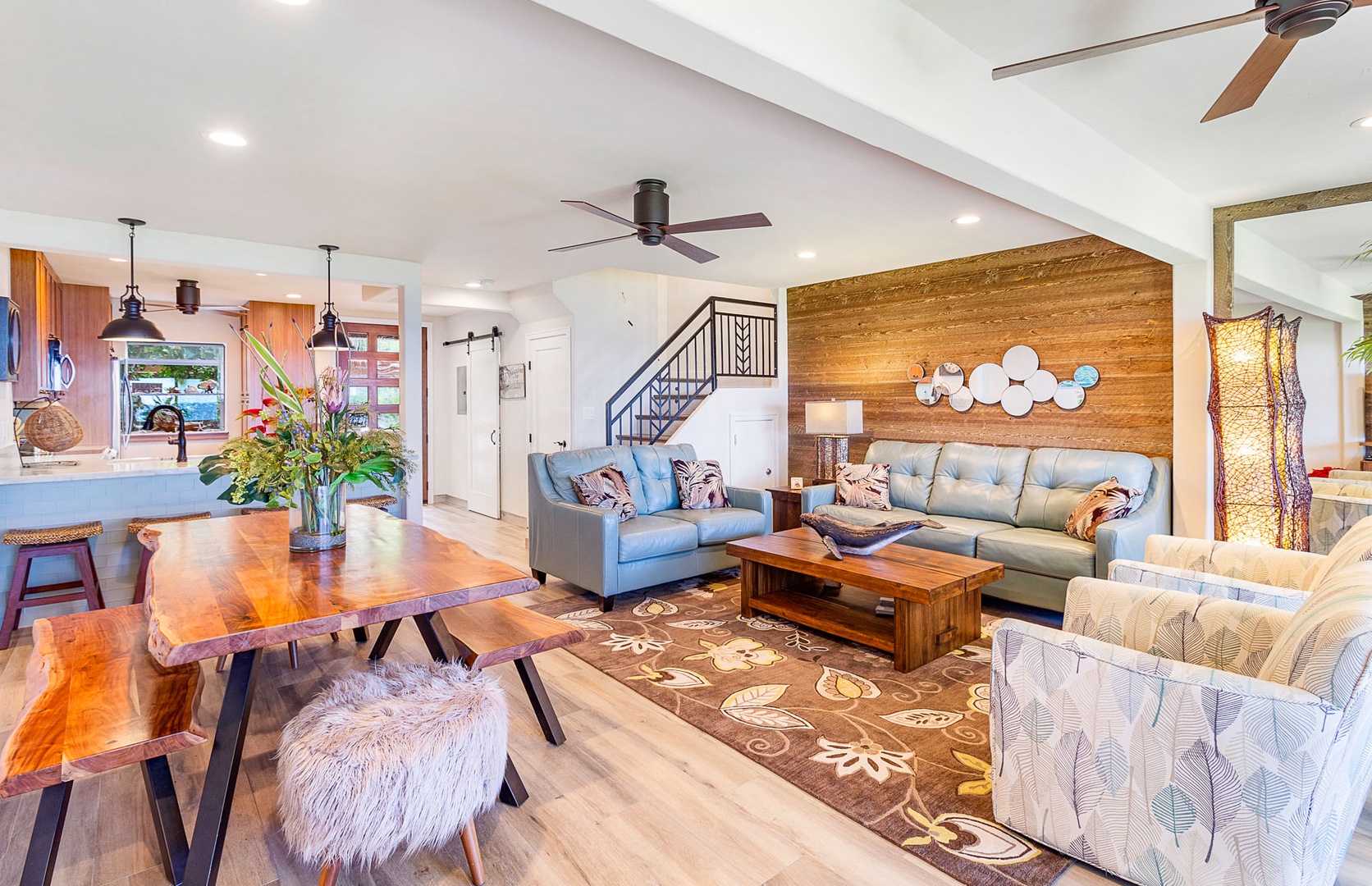 Lahaina Vacation Rentals, Puamana 240-3 - Gather in this spacious and stylishly designed living room, perfect for creating unforgettable memories.