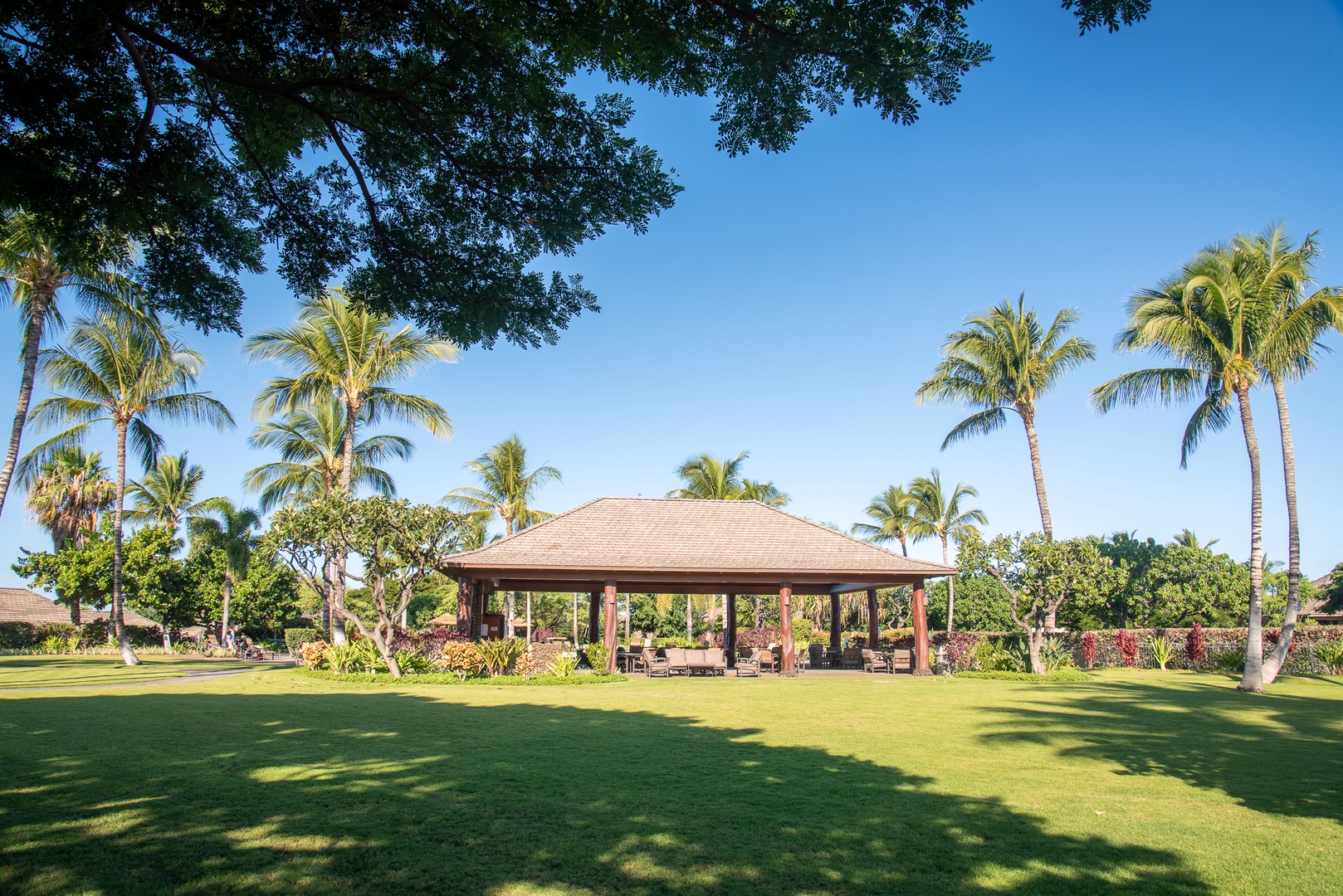 Kamuela Vacation Rentals, Kulalani at Mauna Lani 804 - Enjoy a Meal at the Spacious Dining Pavilion by the Pool!