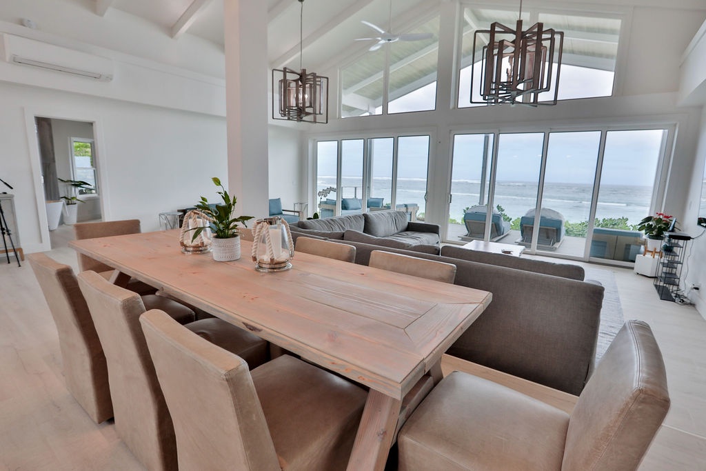 Waialua Vacation Rentals, Sea of Glass* - Dining Table for 8 guests
