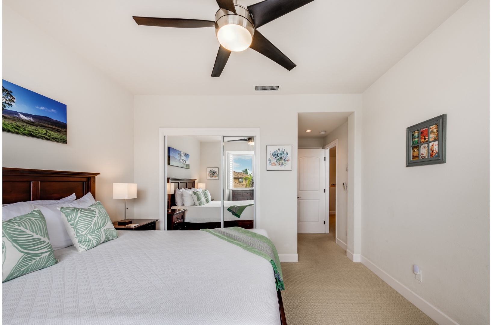 Kamuela Vacation Rentals, Kulalani at Mauna Lani 804 - Guest suite on the 2nd floor down the hallway from the primary bedroom