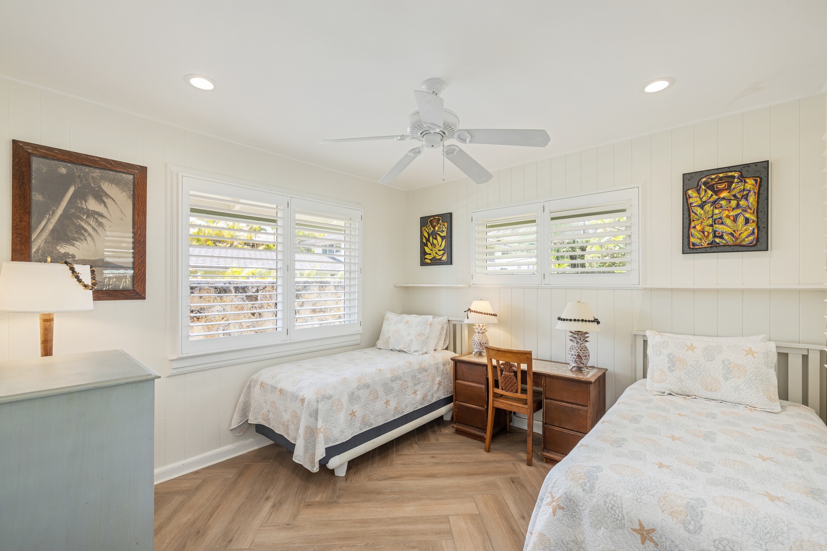 Kailua Vacation Rentals, Hale Moana Lanikai - The multiple windows fill the space with natural light, enhancing the room's welcoming ambiance