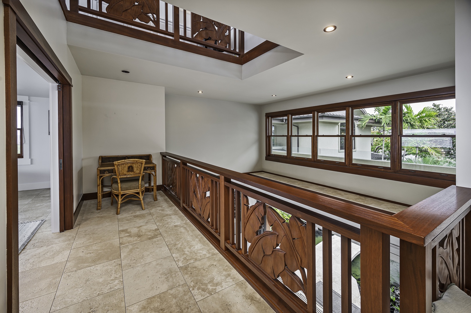 Kailua Kona Vacation Rentals, Alohi Kai Estate** - The second floor hosts two bedroom en suites that are accessed by the grand spiral staircase