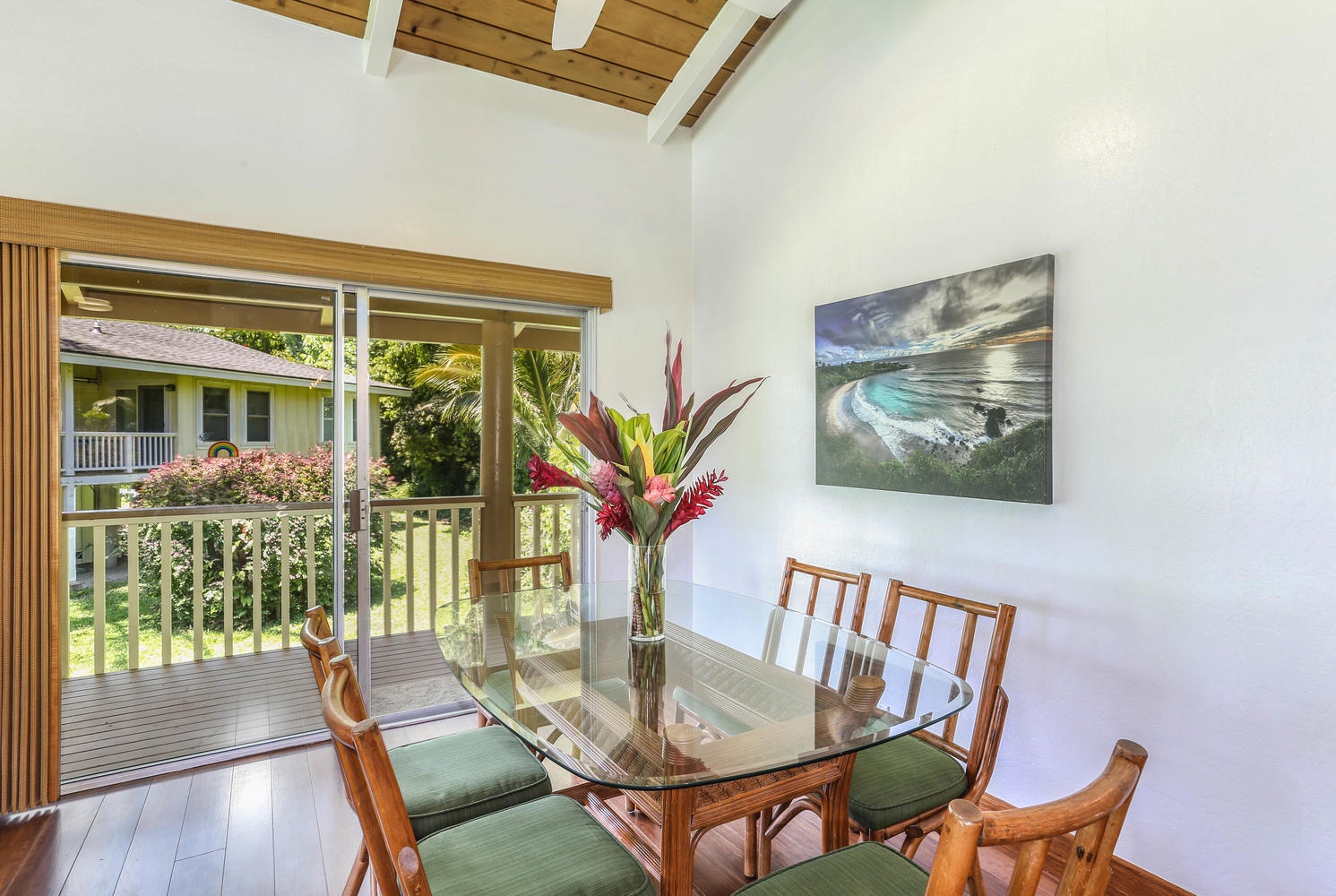 Hanalei Vacation Rentals, Hallor House TVNC #5147 - dining