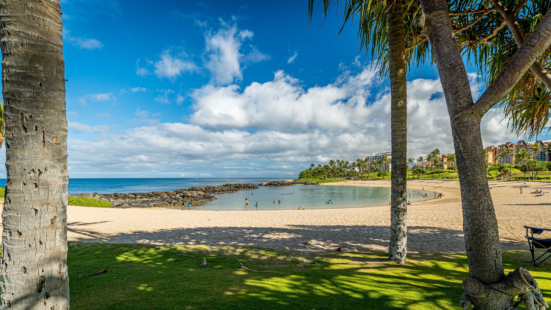Kapolei Vacation Rentals, Fairways at Ko Olina 27H - The crystal blue lagoon and sandy beaches less than a mile away.
