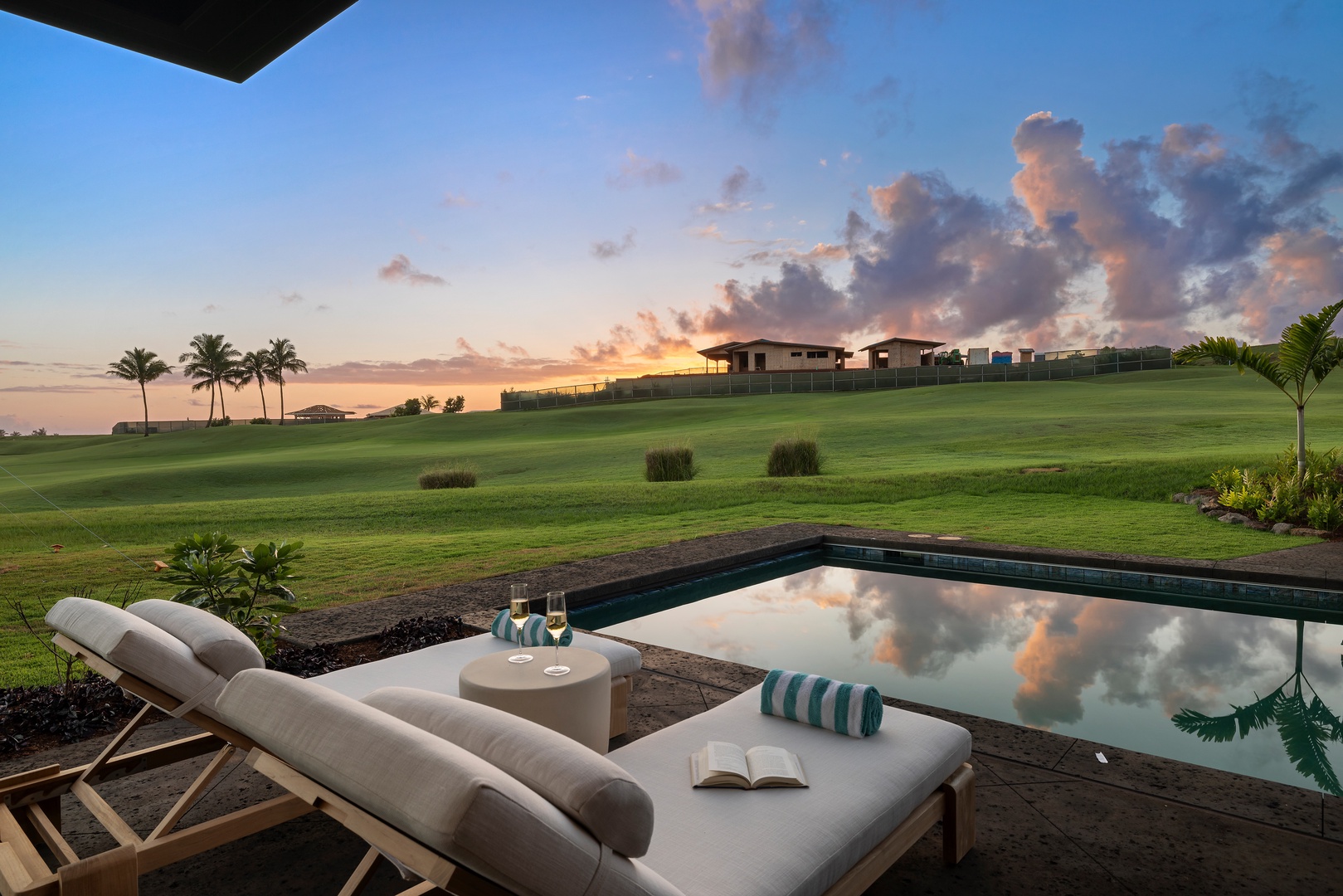 Koloa Vacation Rentals, Hale o ka Nene - Gather for sunset conversations and stargazing beside the glowing pool, creating memories that linger long after your stay.