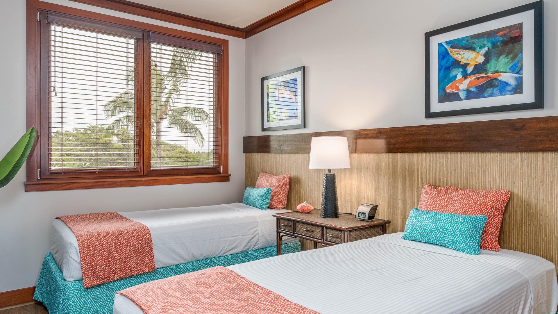 Kapolei Vacation Rentals, Ko Olina Beach Villas O305 - The third guest bedroom with twin beds.