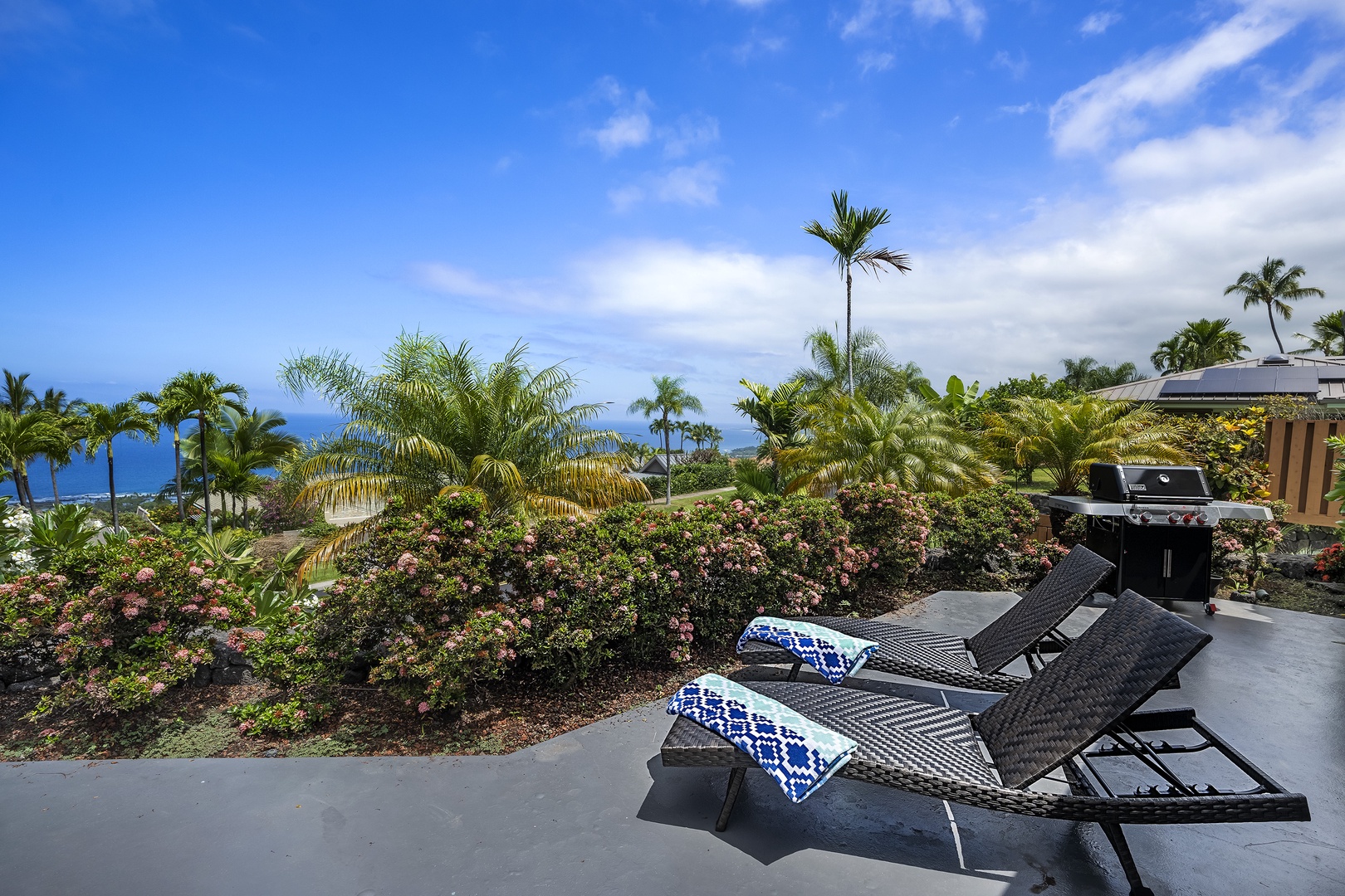 Kailua Kona Vacation Rentals, Pineapple House - Lounge and listen to the bird and waves crash in the distance