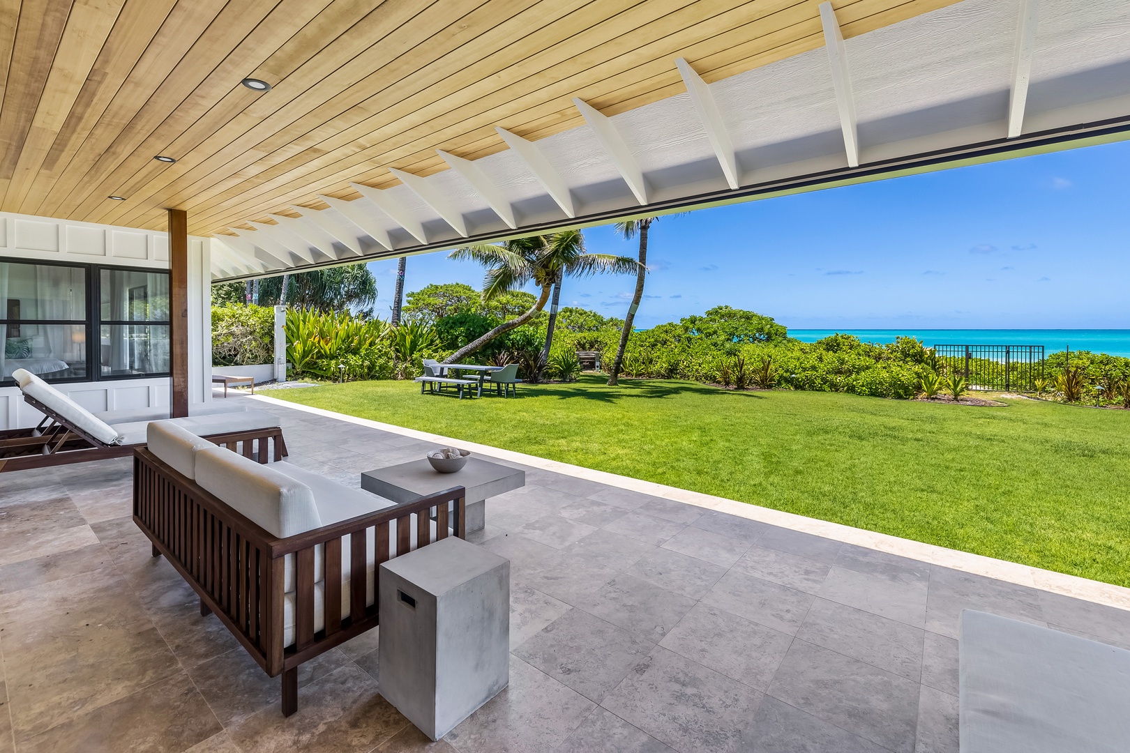 Kailua Vacation Rentals, Kailua Beach Villa - Just through the doors, you'll stumble upon absolutely breathtaking views from the lanai