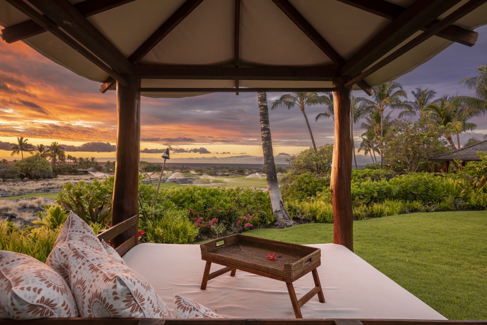 Kailua Kona Vacation Rentals, 4BD Kahikole Street (218) Estate Home at Four Seasons Resort at Hualalai - Bask in the gradual dimming of daylight with captivating sunset views