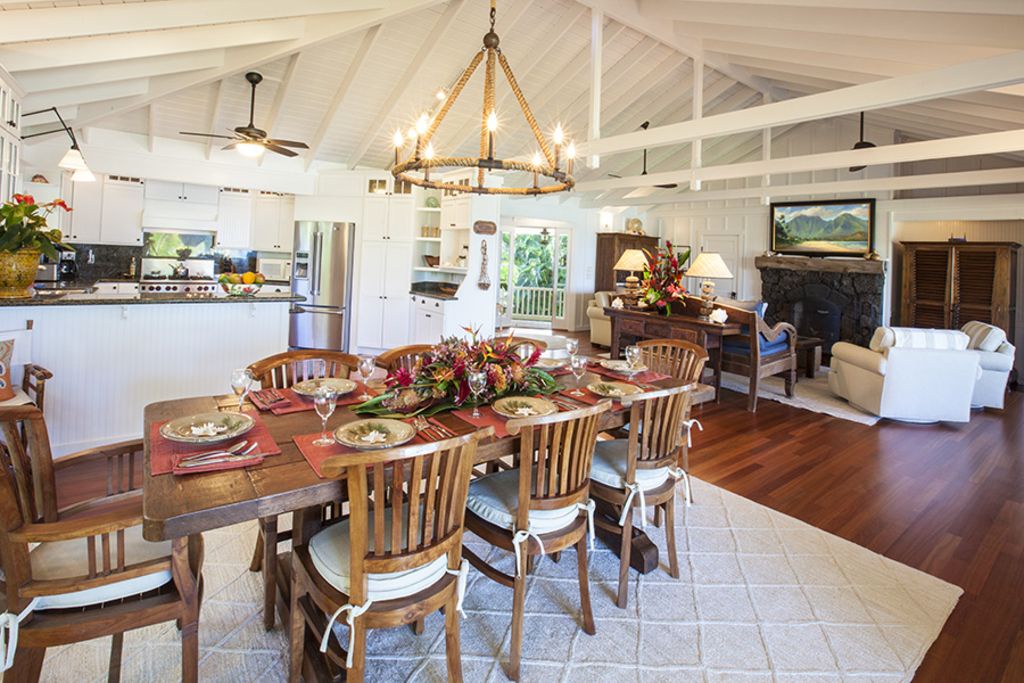 Hanalei Vacation Rentals, Holo Makani Beach House TVNC # 5141* - Dining area