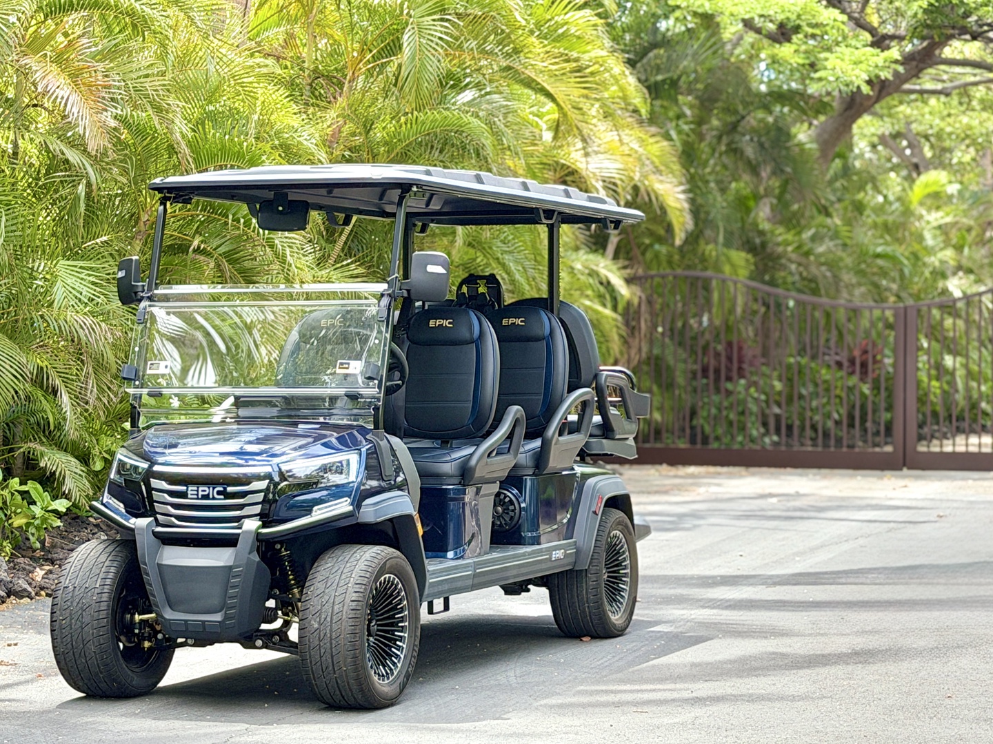Kamuela Vacation Rentals, 6BD Mauna Lani Lux Golf Estate (6) at One Ocean - One 6-seater golf cart is available for your convenience.