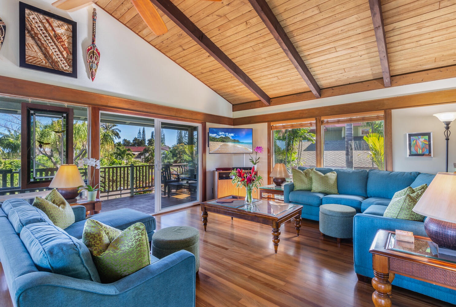 Princeville Vacation Rentals, Hale Anu Keanu - Living Area