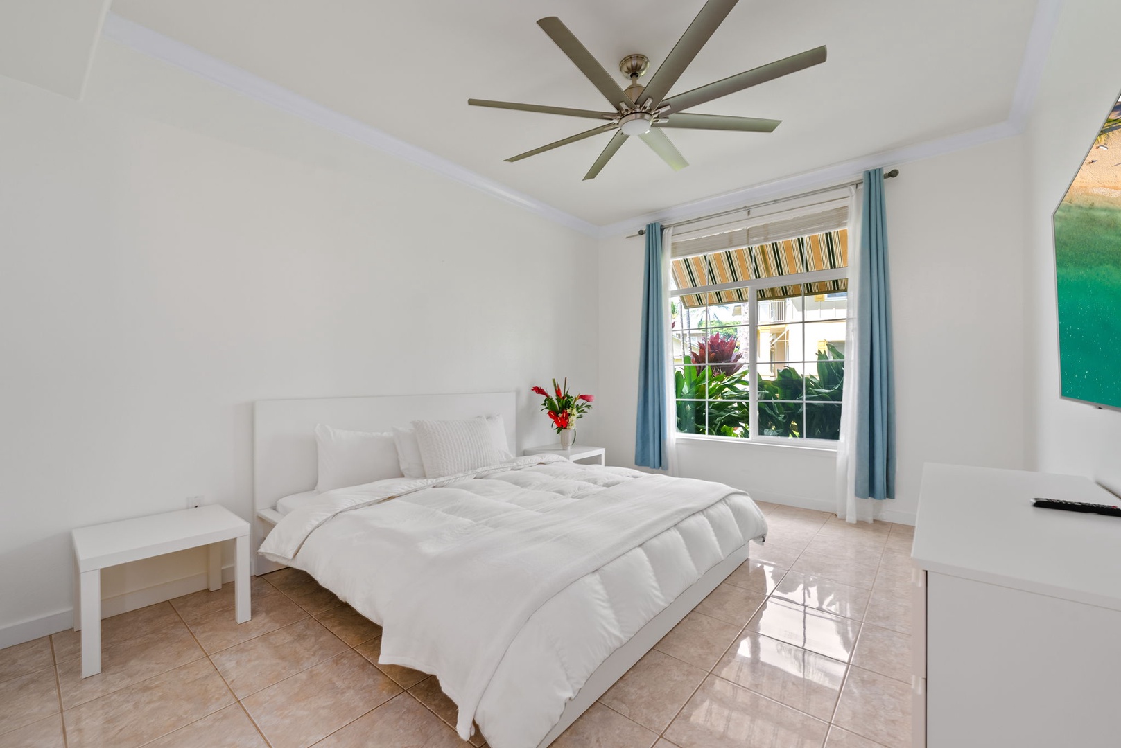 Kapolei Vacation Rentals, Kai Lani Luxury 6D - Cozy primary suite with a king-sized bed, soft bedding, and plenty of natural light for a restful stay.