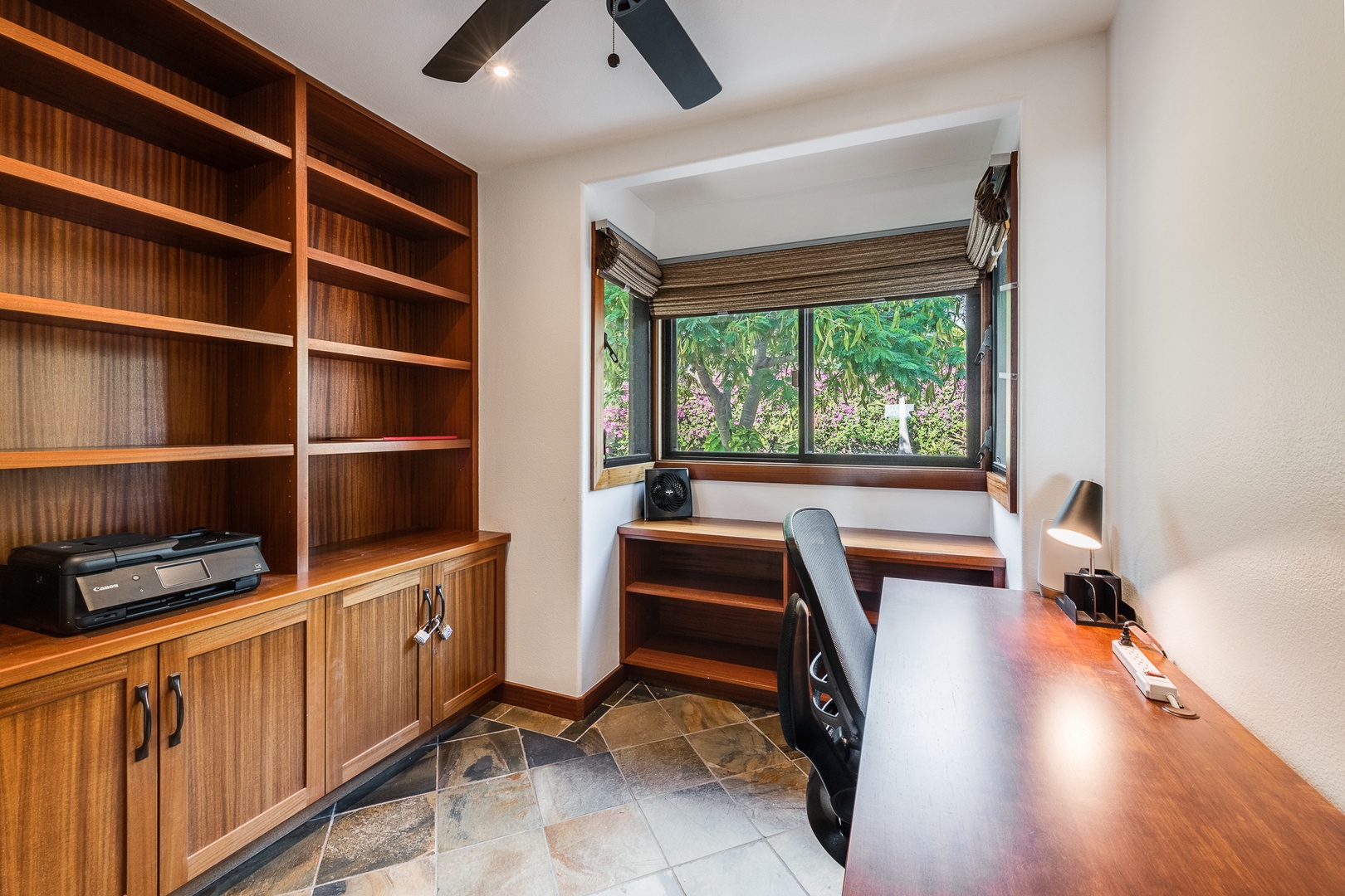 Kamuela Vacation Rentals, Olomana Hale at Kohala Ranch - Office room with desk and chair in case you need to get some work done