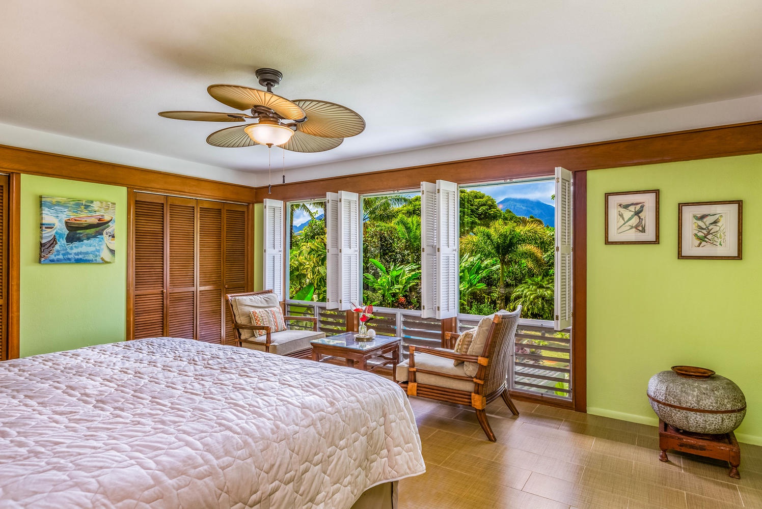 Princeville Vacation Rentals, Hale Anu Keanu - Upstairs Primary bedroom