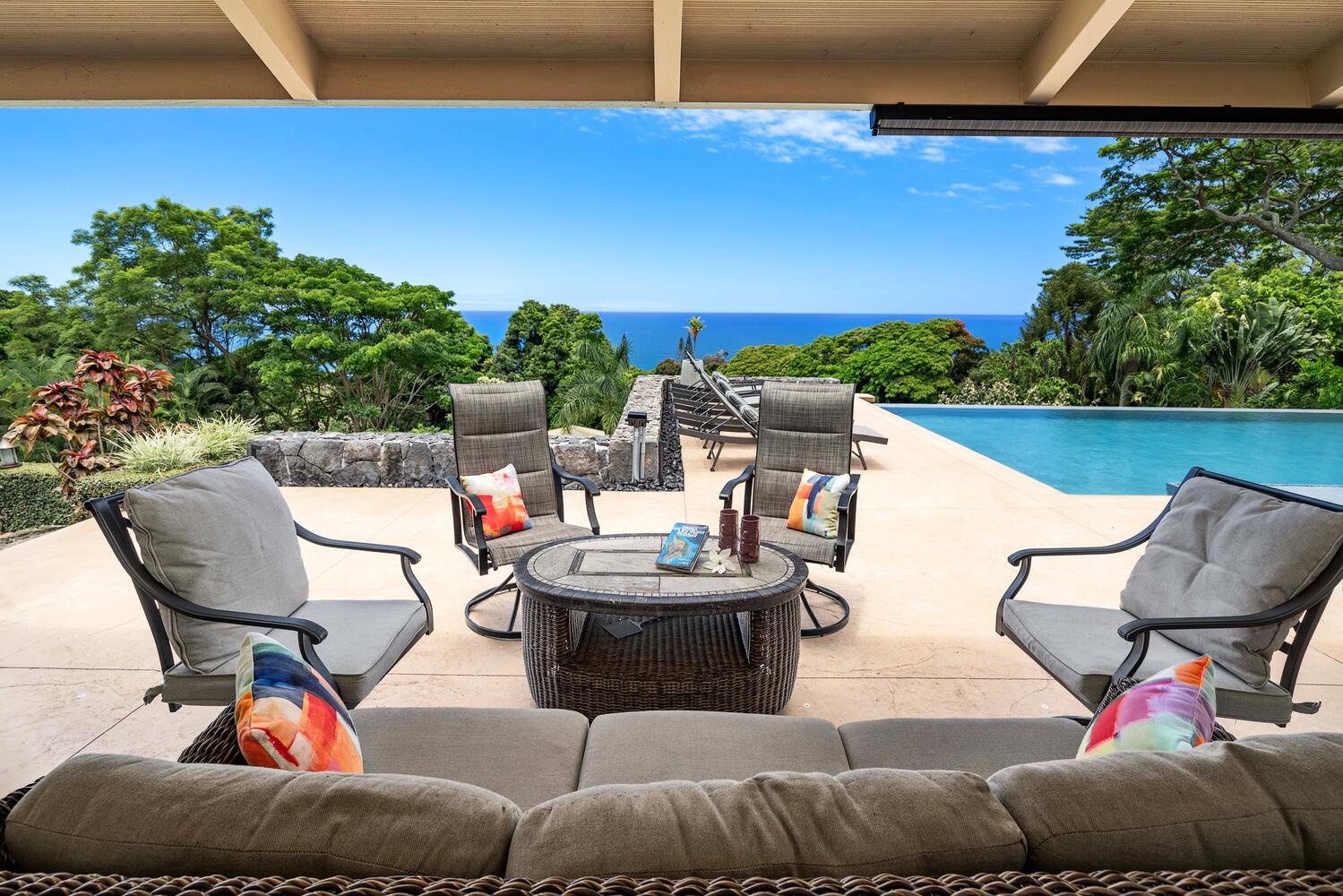 Kailua-Kona Vacation Rentals, Hale Joli - Enjoy beautiful mornings in the lanai.
