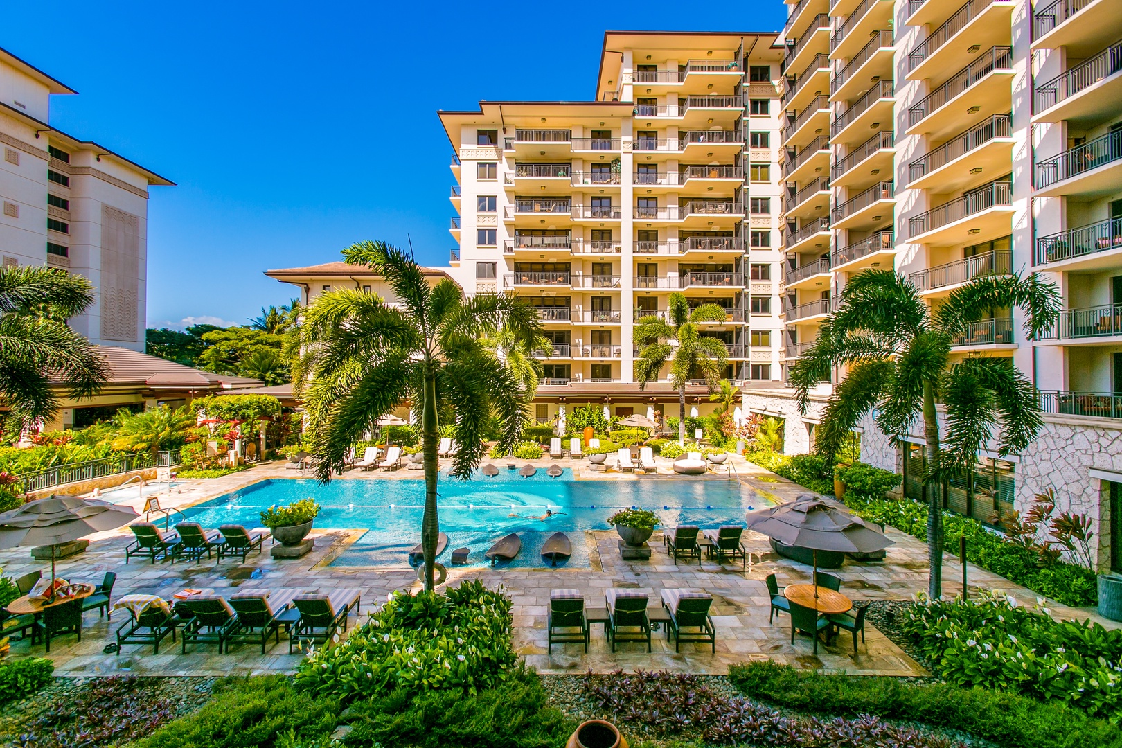 Kapolei Vacation Rentals, Ko Olina Beach Villas O224 - Take a dip in the crystal blue waters of the lap pool.