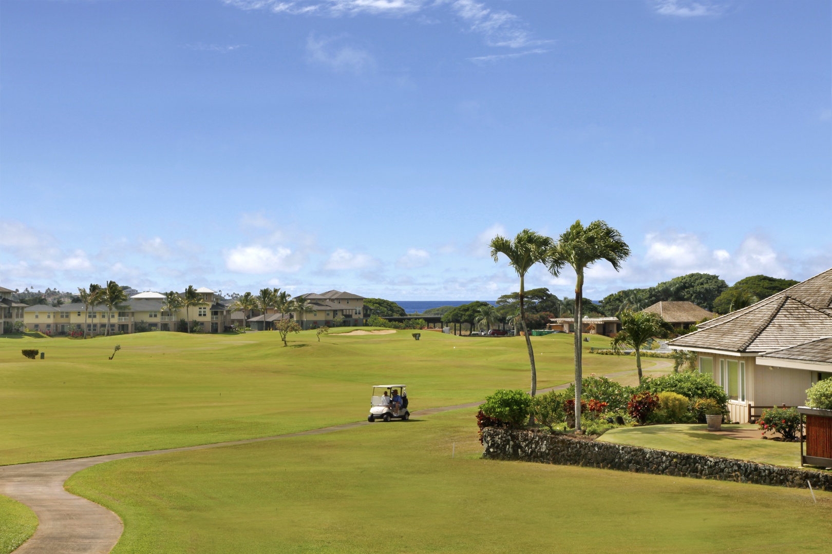 Koloa Vacation Rentals, Plantation Cottage at Poipu - View from Sunset lanai