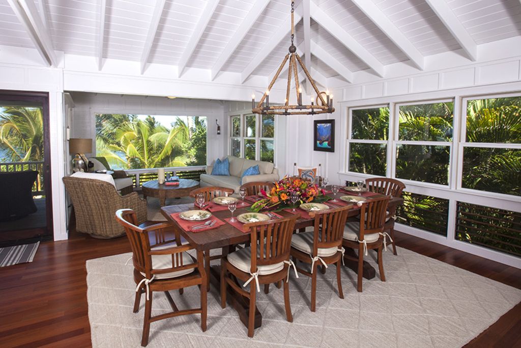 Hanalei Vacation Rentals, Holo Makani Beach House TVNC # 5141* - Dining area