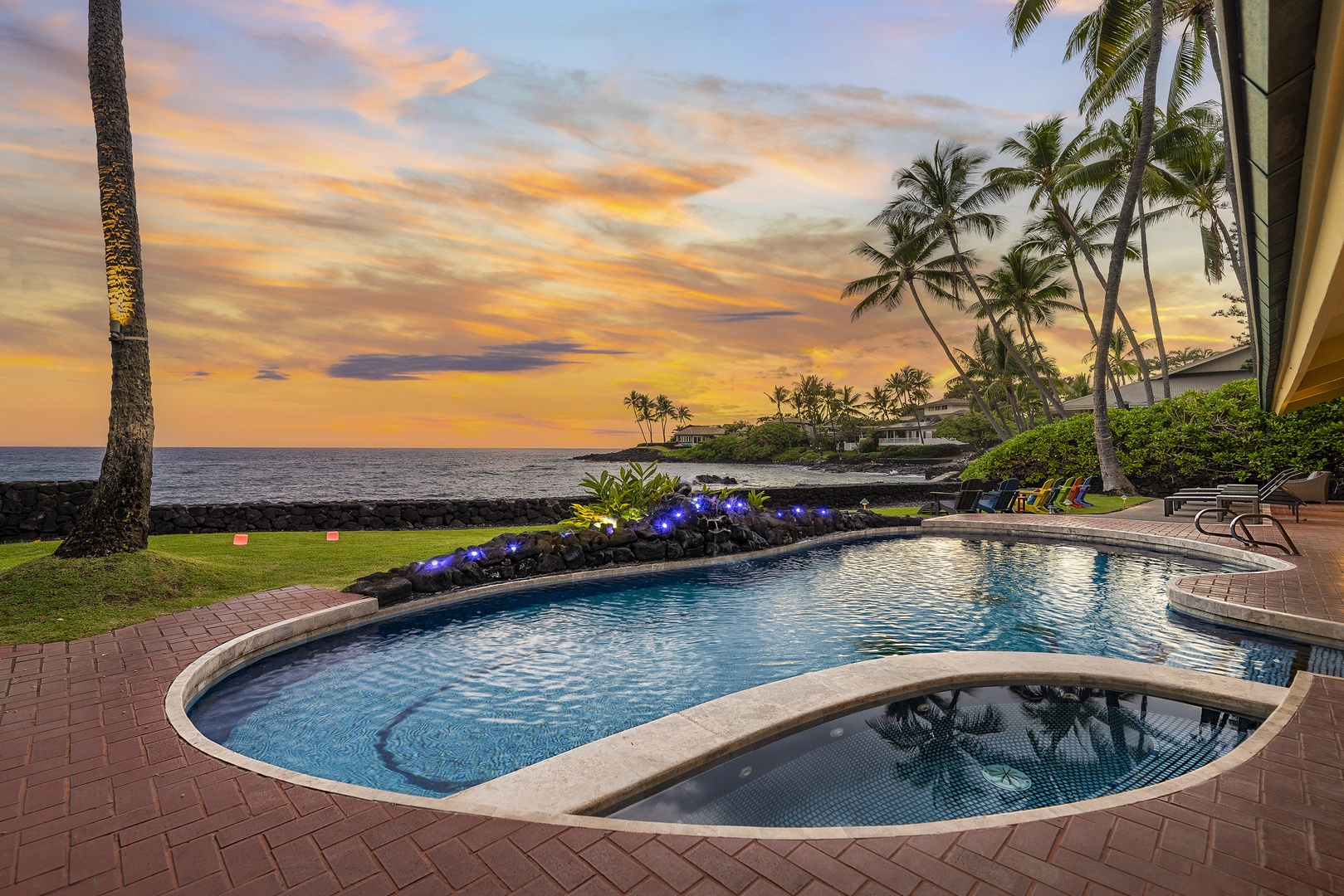 Kailua Kona Vacation Rentals, Hale Pua - A back drop out of a magazine at Hale Pua!