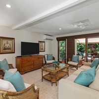 Kailua Vacation Rentals, Kailua Shores Estate 5 Bedroom - Den and living area, offering a cozy space for relaxation or entertainment.
