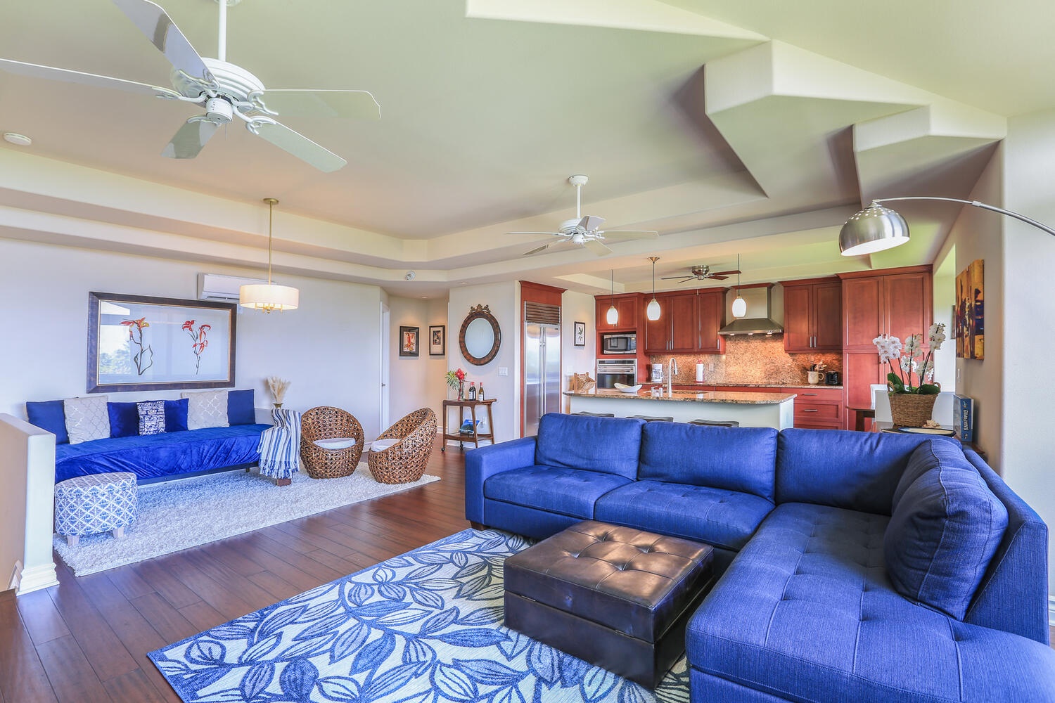 Princeville Vacation Rentals, Noelani Kai - Kitchen area right off the living space