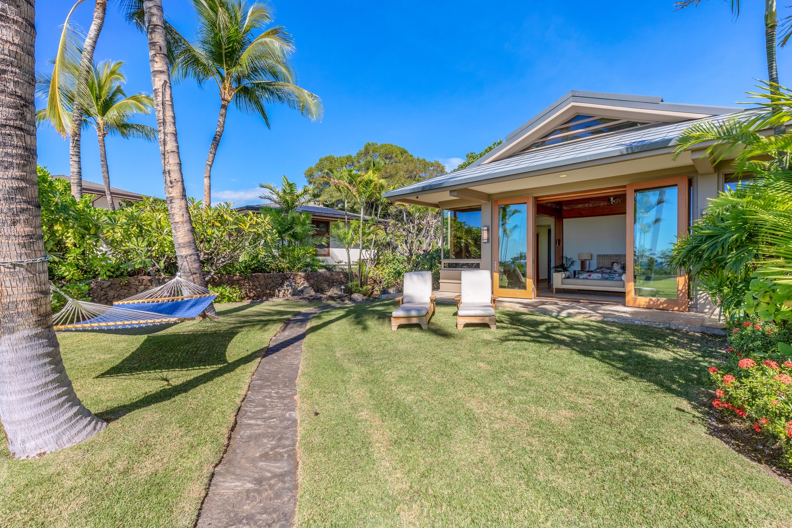Kamuela Vacation Rentals, Mauna Kea Resort Bluffs 22 - The Beach House - Relaxing, Spacious Backyard