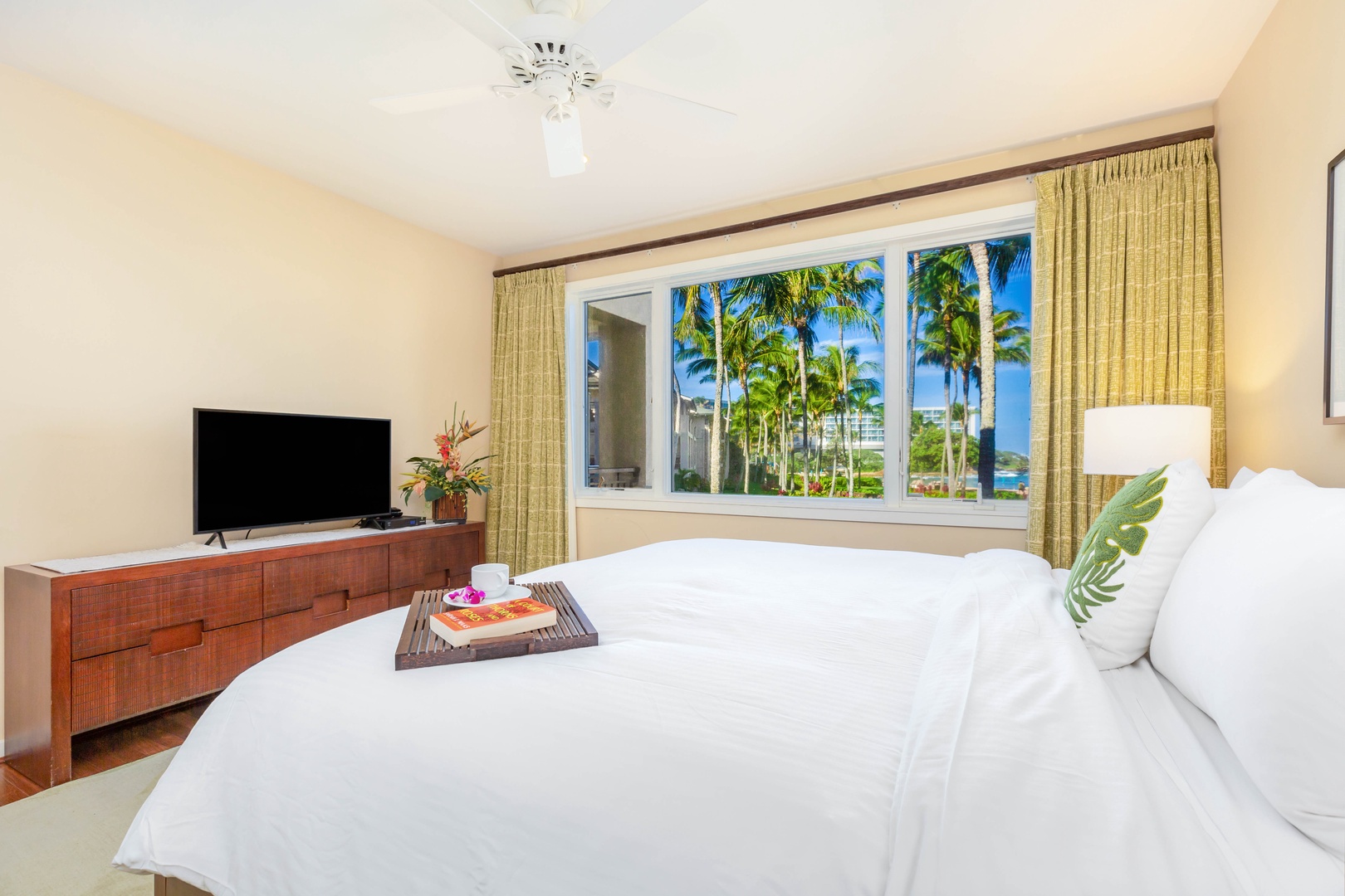 Kahuku Vacation Rentals, Turtle Bay Villas 210 - Each bedroom has a tv and the Master also has Ocean view