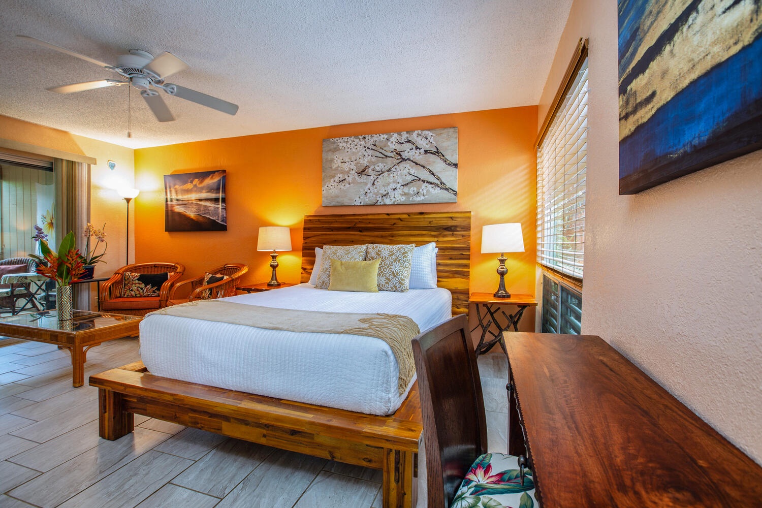 Princeville Vacation Rentals, Hideaway Haven Suite - A dedicated work station so you can always stay productive for work.