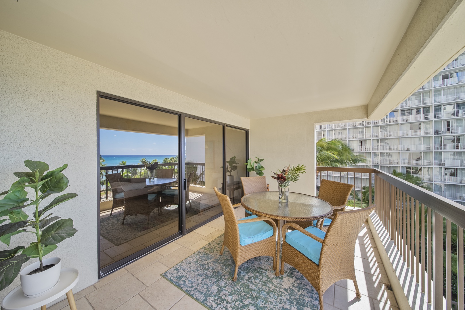 Honolulu Vacation Rentals, Aston Waikiki Beach Tower 602 - Soak in the island's tranquility from a perfectly positioned lanai.