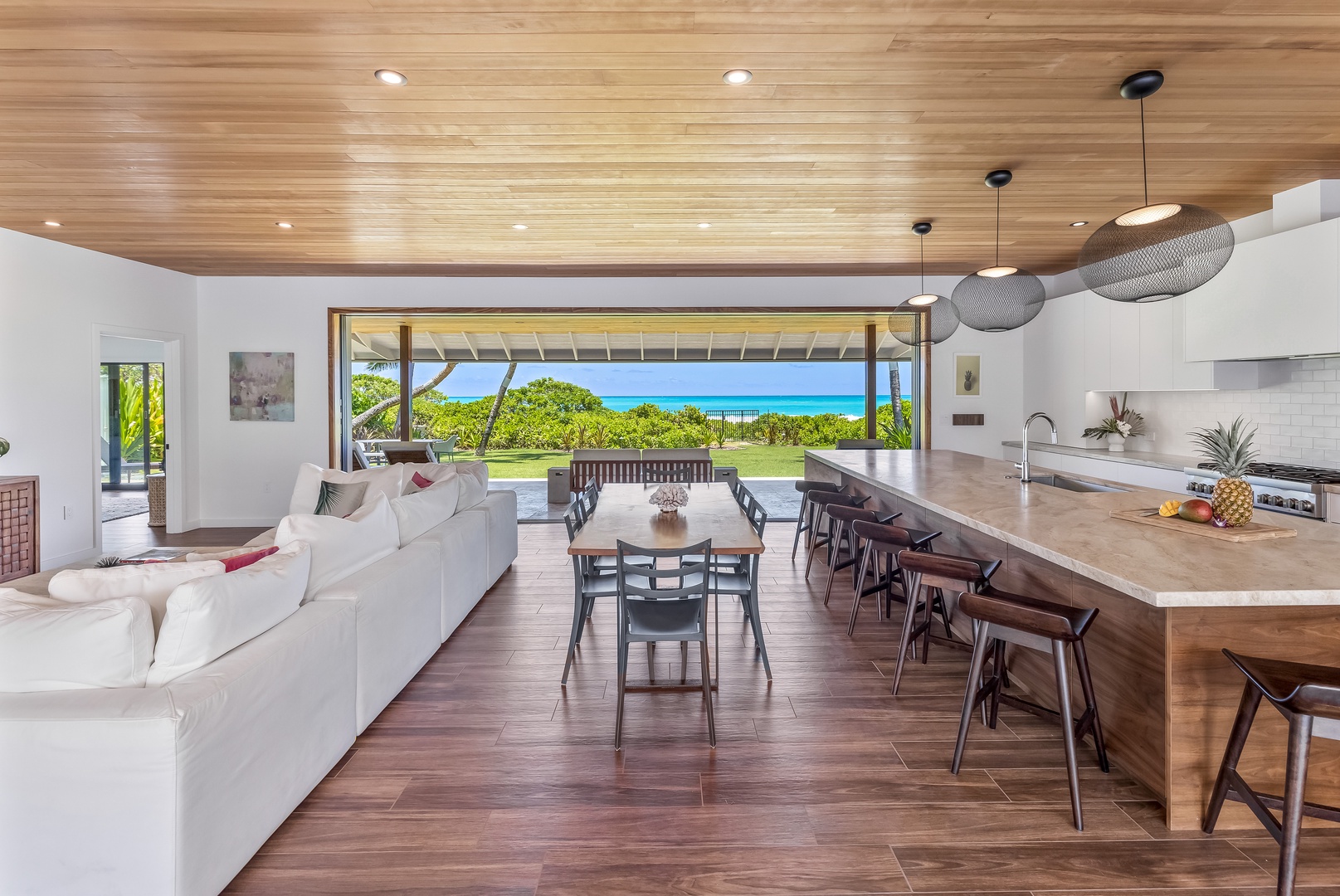 Kailua Vacation Rentals, Kailua Beach Villa - Dine in style with seating for eight at the spacious table.