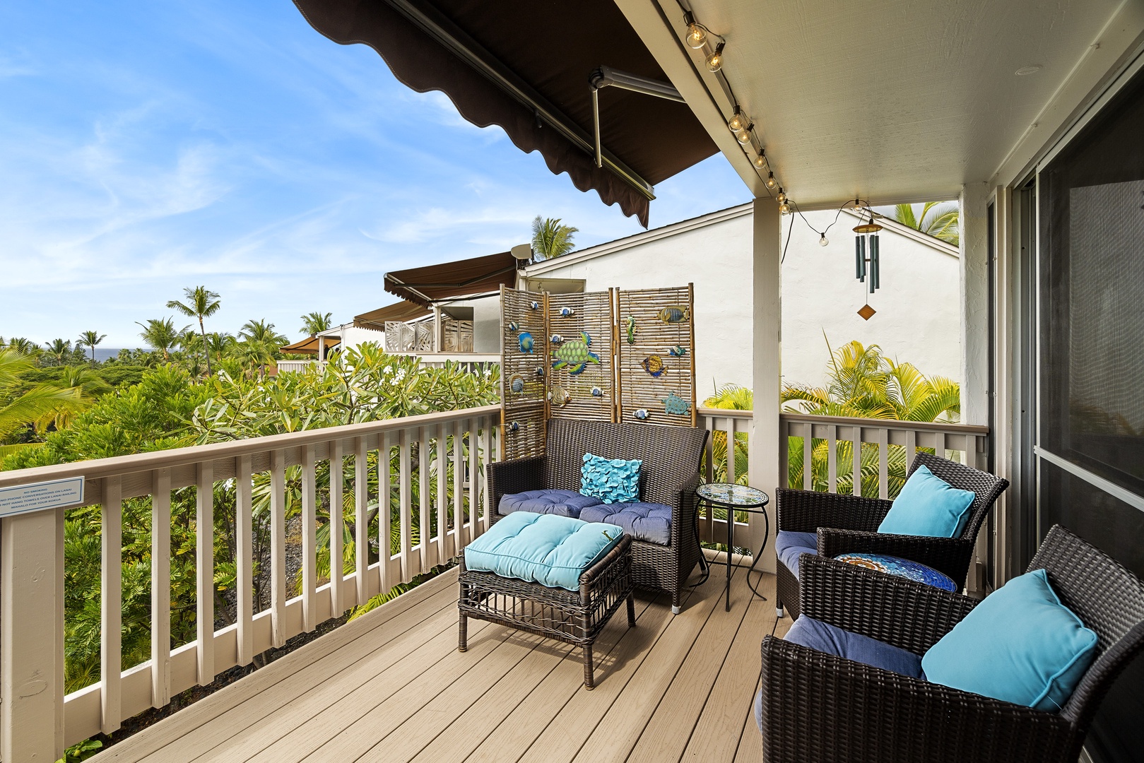 Kailua-Kona Vacation Rentals, Keauhou Resort 116 - Additional seating options on the Lanai