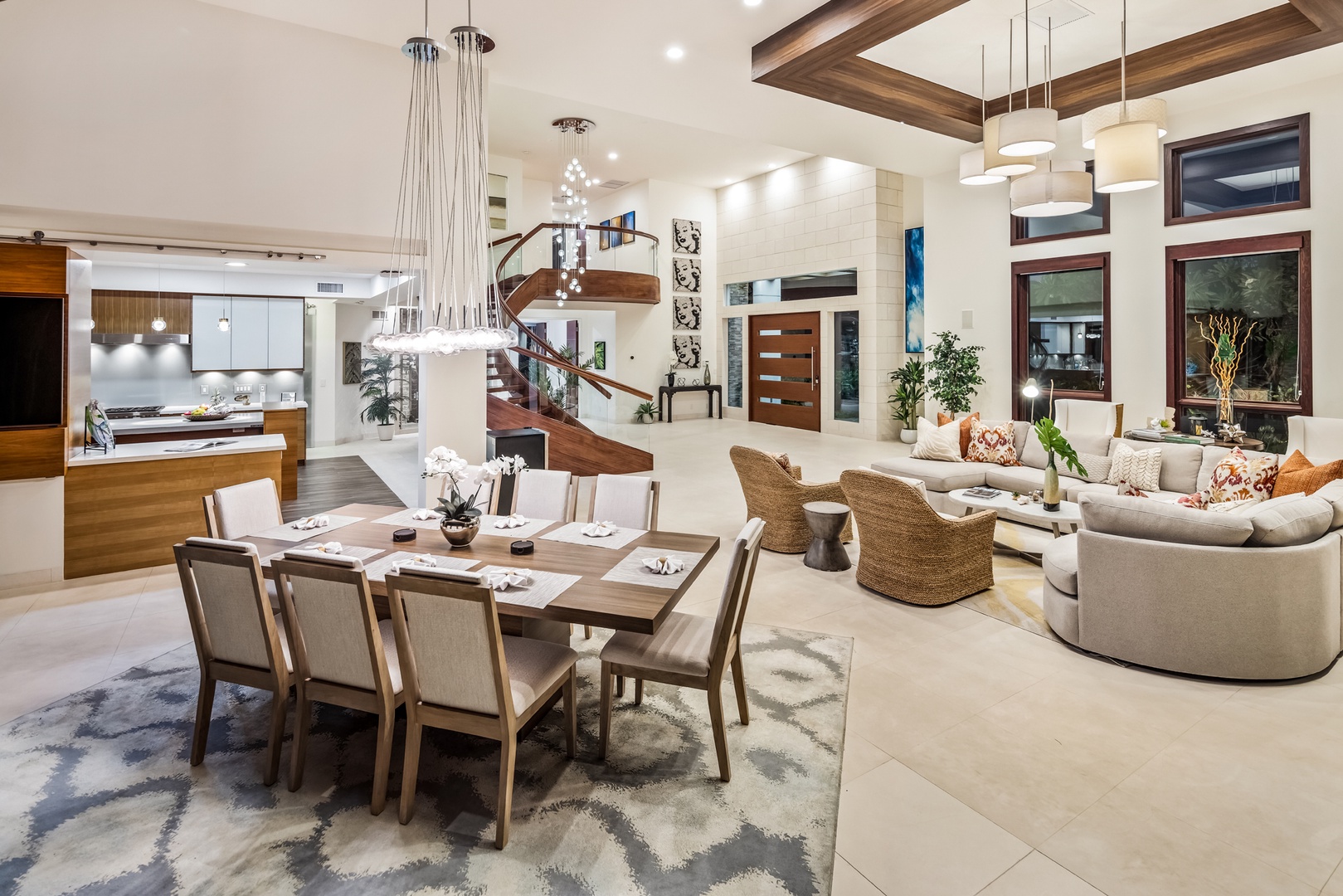 Honolulu Vacation Rentals, Kahala Grand Splendor - Enjoy the spacious and elegant living area, perfect for gatherings and relaxation.