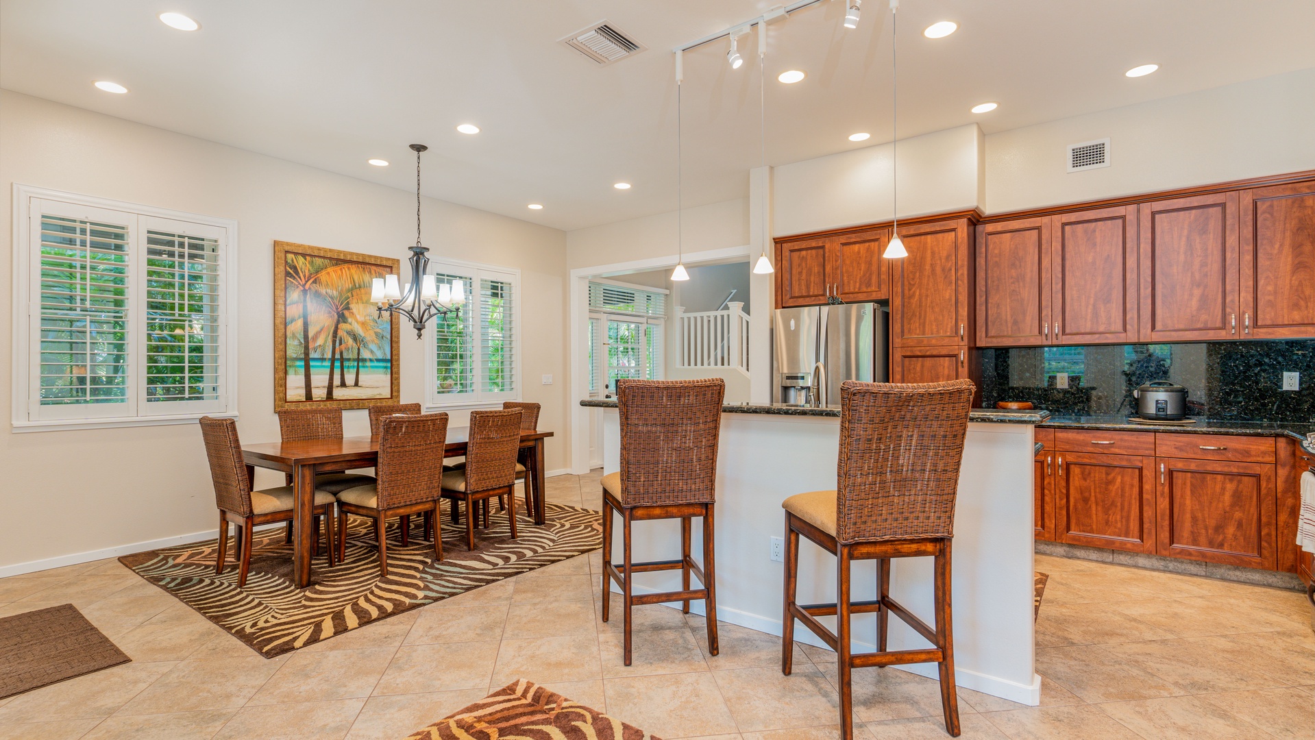 Kapolei Vacation Rentals, Coconut Plantation 1234-2 - Enjoy bar seating at the kitchen and converse with the chef.