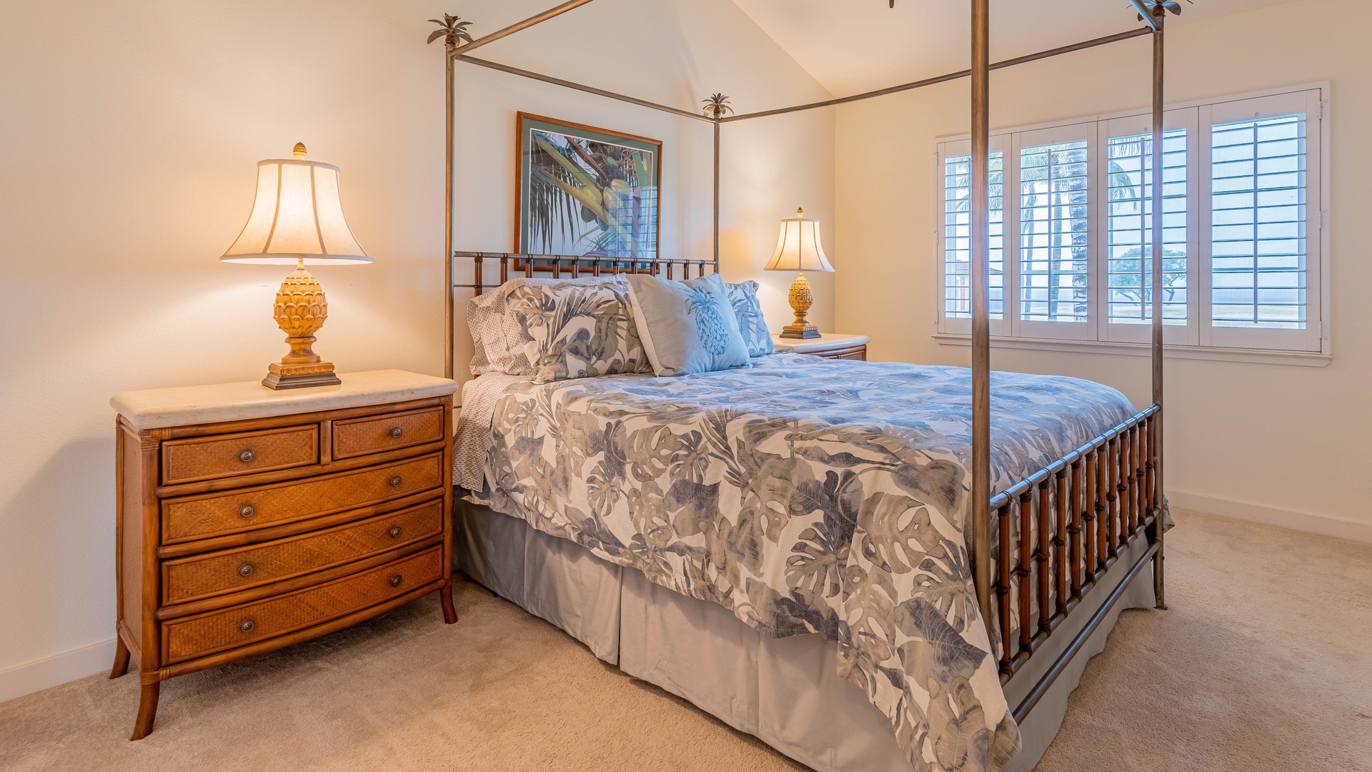 Kapolei Vacation Rentals, Kai Lani 20C - The primary guest bedroom with scenic views and a dresser.