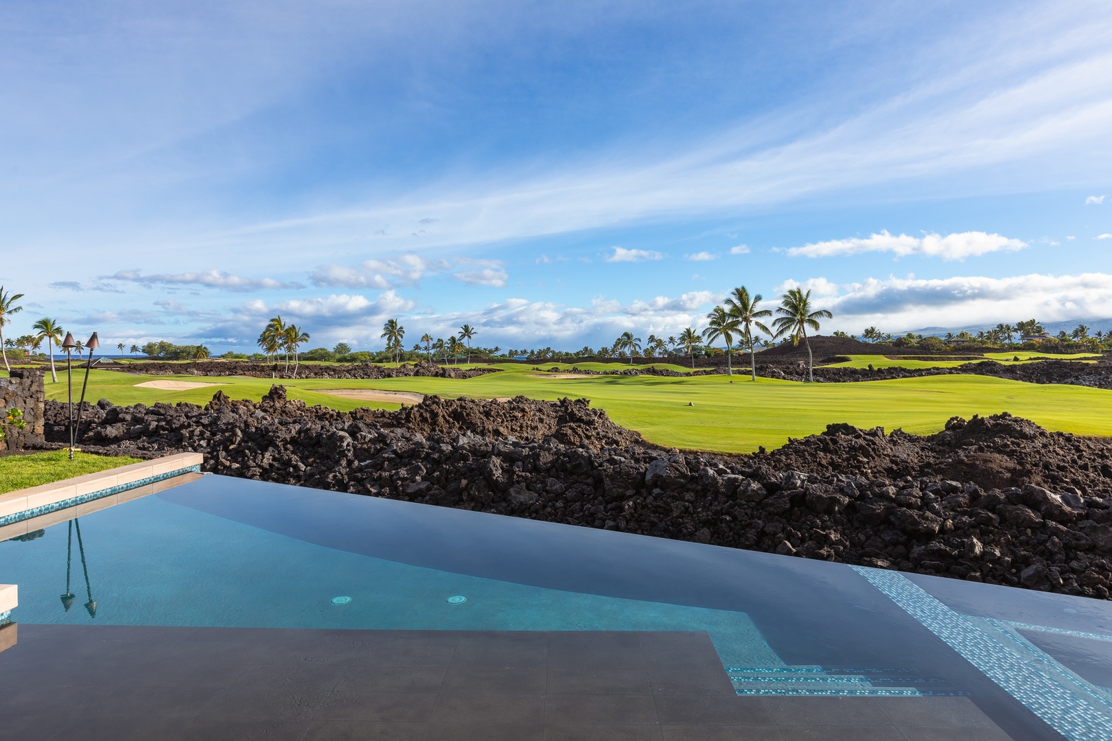 Kamuela Vacation Rentals, 6BD Mauna Lani Lux Golf Estate (3) at One Ocean - Relax by the pool and take in the stunning golf course views.