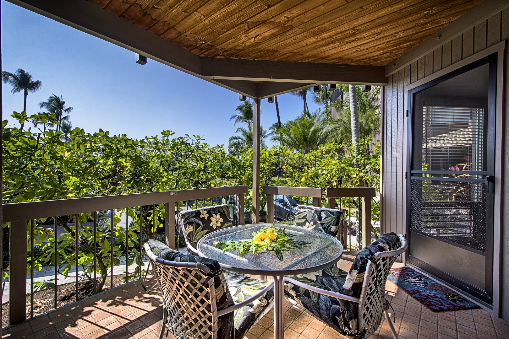 Kailua Kona Vacation Rentals, Kanaloa at Kona 701 - Back Lanai off of the Primary bedroom